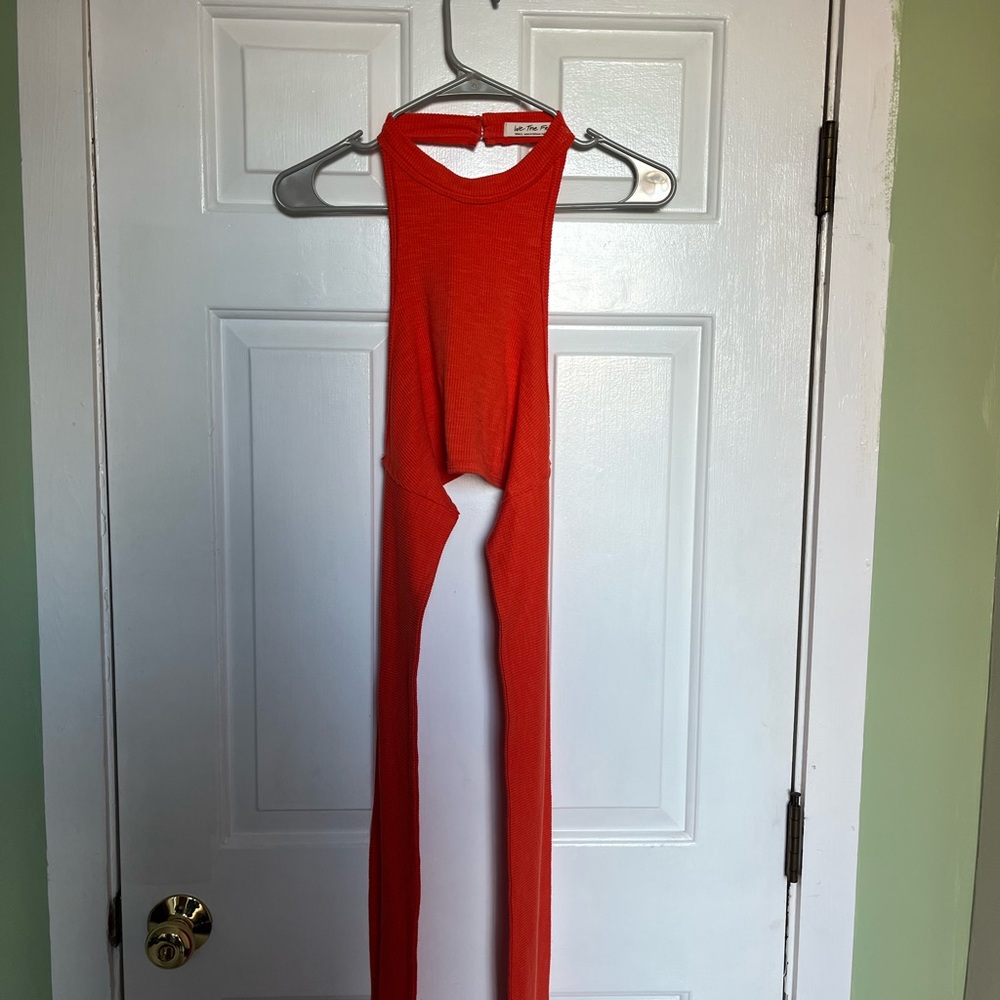 Fashion Nova Red Cutout Jumpsuit